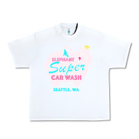 White pink elephant car wash Urban Heavy Tee - linhVisuals