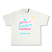 Pistachio pink elephant car wash Urban Heavy Tee - linhVisuals
