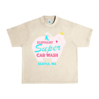 Sandshell pink elephant car wash Urban Heavy Tee - linhVisuals