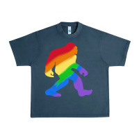 Midnight Navy bigfoot t  shirt rainbow bigfoot t  shirt Urban Heavy Tee - linhVisuals