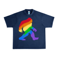 Navy bigfoot t  shirt rainbow bigfoot t  shirt Urban Heavy Tee - linhVisuals