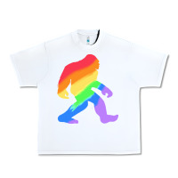 White bigfoot t  shirt rainbow bigfoot t  shirt Urban Heavy Tee - linhVisuals