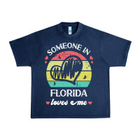 Navy someone in florida loves me t  shirt someone in florida loves me funny Urban Heavy Tee - linhVisuals