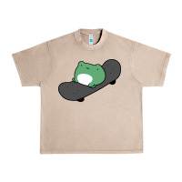 French Oak skateboarding frog Urban Heavy Tee - linhVisuals