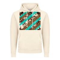 Vintage Artic turquoise glitter leopard and cowhide Vintage Hoodie - Artiststas