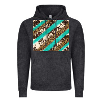 Vintage Black turquoise glitter leopard and cowhide Vintage Hoodie - Artiststas