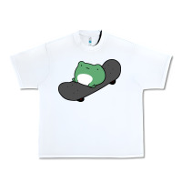 Skateboarding Frog Urban Heavy Tee | Teevron