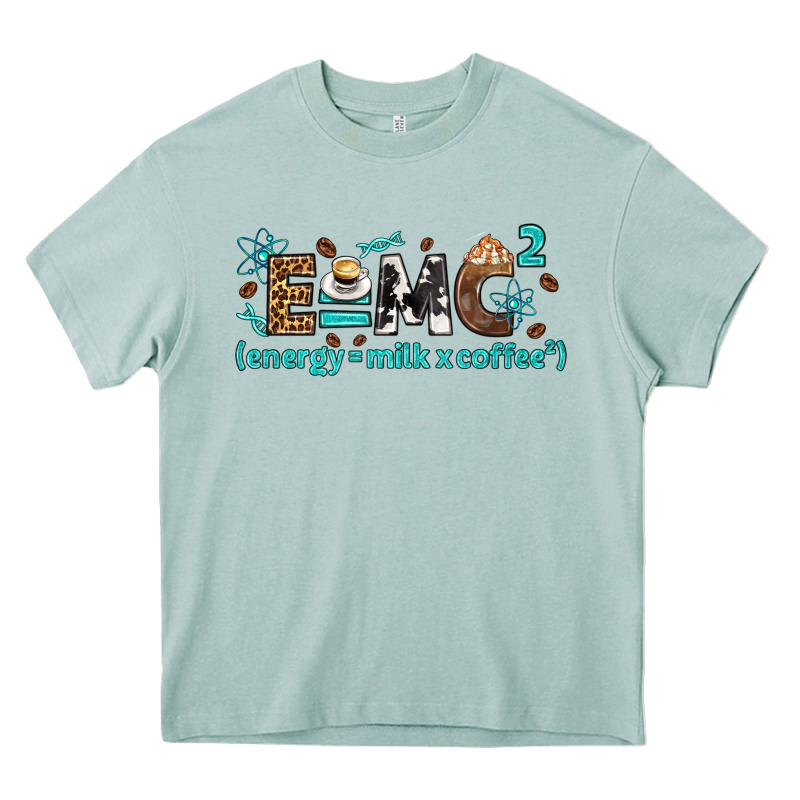 E=mc2 Energy Milk Coffee Bbs Heavy Core Tee by BundleAndBundleShop | Teevron
