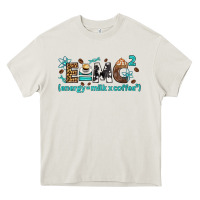 Cream e=mc2 energy milk coffee bbs Heavy Core Tee - BundleAndBundleShop