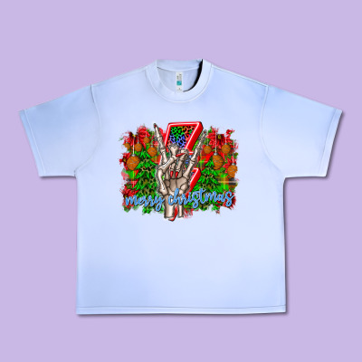 Punk Rock Merry Christmas Urban Heavy Tee Designed By Cowhidedigitalart