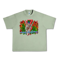 Oil Green punk rock Merry Christmas Urban Heavy Tee - CowhideDigitalArt