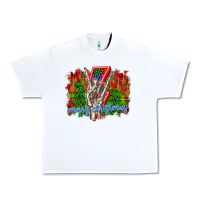 White punk rock Merry Christmas Urban Heavy Tee - CowhideDigitalArt