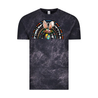 Cloud Black easter rainbow Vintage Tee - CowhideDigitalArt