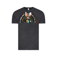 Vintage Black easter rainbow Vintage Tee - CowhideDigitalArt