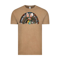 Vintage Coffee easter rainbow Vintage Tee - CowhideDigitalArt