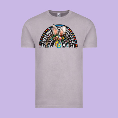 Easter Rainbow Vintage Tee Designed By Cowhidedigitalart