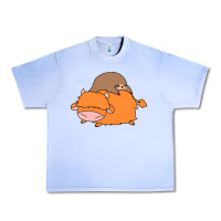 Grape Ice sloth and highland cow Urban Heavy Tee - linhVisuals