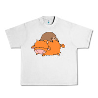 Lunar Rock sloth and highland cow Urban Heavy Tee - linhVisuals