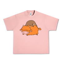 Salmon sloth and highland cow Urban Heavy Tee - linhVisuals