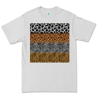 Dove Grey safari animals seamless pattern Premium Tee - BundleAndBundleShop