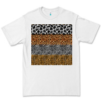 White safari animals seamless pattern Premium Tee - BundleAndBundleShop