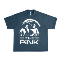Midnight Navy gift for men kissing the pink Urban Heavy Tee - linhVisuals