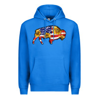 True Royal bison amerıcan flag Premium Hoodie - BarkalooDesign