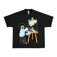 Black bob sloth Urban Heavy Tee - linhVisuals