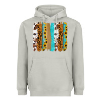 Moon Dust turquoise sunflowers cowhide leopard glitter background Heavyweight Hoodie - RanaPortraitStore