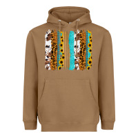 Toasted Coconut turquoise sunflowers cowhide leopard glitter background Heavyweight Hoodie - RanaPortraitStore