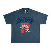 Midnight Navy sea dogs team Urban Heavy Tee - linhVisuals