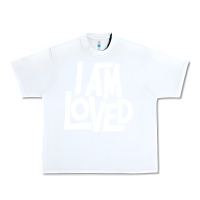 White i am loved Urban Heavy Tee - linhVisuals