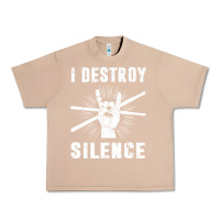 Burro i destroy silence drum set drummer gift Urban Heavy Tee - linhVisuals