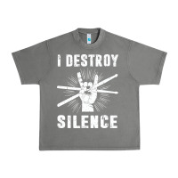 Tornado i destroy silence drum set drummer gift Urban Heavy Tee - linhVisuals