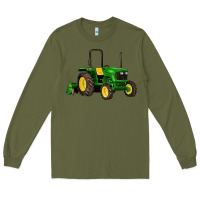 Army Green farm tractor Long Sleeve Tee - Artiststas