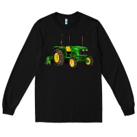 Black farm tractor Long Sleeve Tee - Artiststas