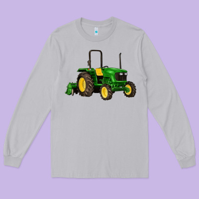 Farm Tractor Long Sleeve Tee Designed By Artiststas