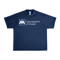 Navy University of Mary, Apparel Urban Heavy Tee - linhVisuals