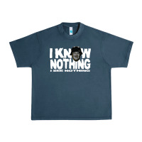 Midnight Navy i know nothing Urban Heavy Tee - linhVisuals