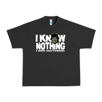 Pigment Black i know nothing Urban Heavy Tee - linhVisuals