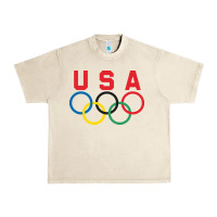 Sandshell OLYMPIC RINGS Urban Heavy Tee - linhVisuals