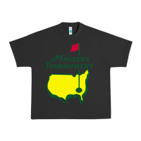 Pigment Black MASTERS TOURNAMENT GOLF Urban Heavy Tee - linhVisuals