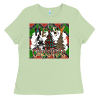 Matcha merry Christmas Ladies Tee - CowhideDigitalArt