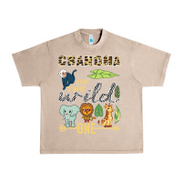French Oak grandma of the wild one zoo mother birthday safari jungle long sleeve Urban Heavy Tee - linhVisuals