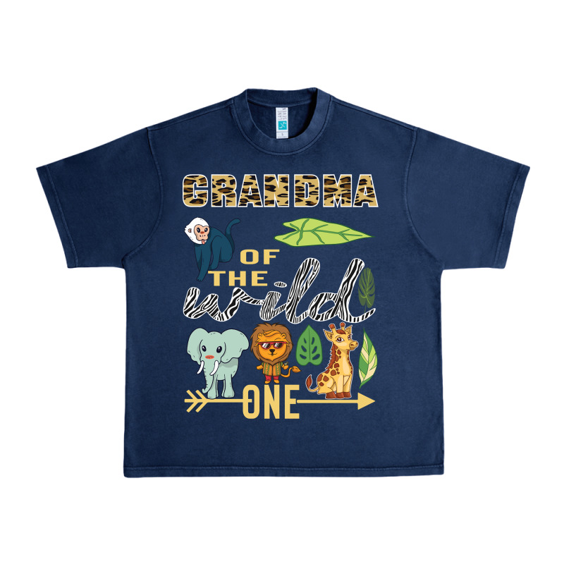 Grandma Of The Wild One Zoo Mother Birthday Safari Jungle Long Sleeve Urban Heavy Tee by linhVisuals | Teevron