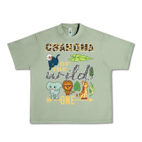 Oil Green grandma of the wild one zoo mother birthday safari jungle long sleeve Urban Heavy Tee - linhVisuals