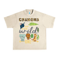 Sandshell grandma of the wild one zoo mother birthday safari jungle long sleeve Urban Heavy Tee - linhVisuals