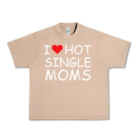 Burro i love hot single moms tee red heart hot mother milf mommy t shirt Urban Heavy Tee - linhVisuals