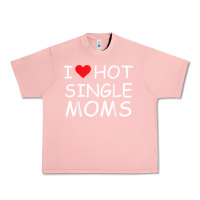 Salmon i love hot single moms tee red heart hot mother milf mommy t shirt Urban Heavy Tee - linhVisuals