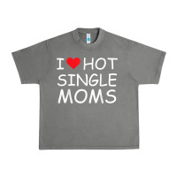 Tornado i love hot single moms tee red heart hot mother milf mommy t shirt Urban Heavy Tee - linhVisuals